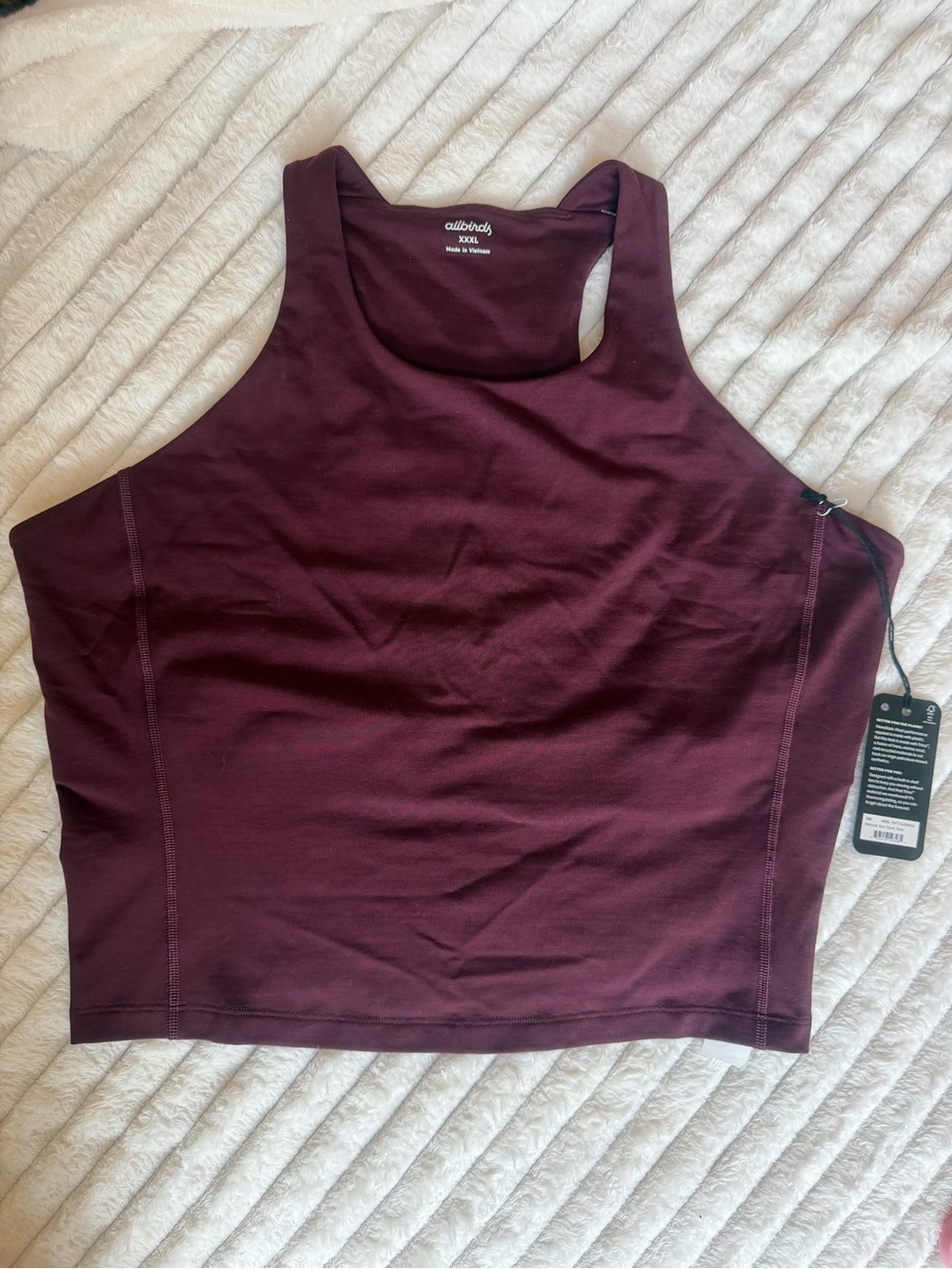allbirds Women's Deep Wine Racerback Tank Top